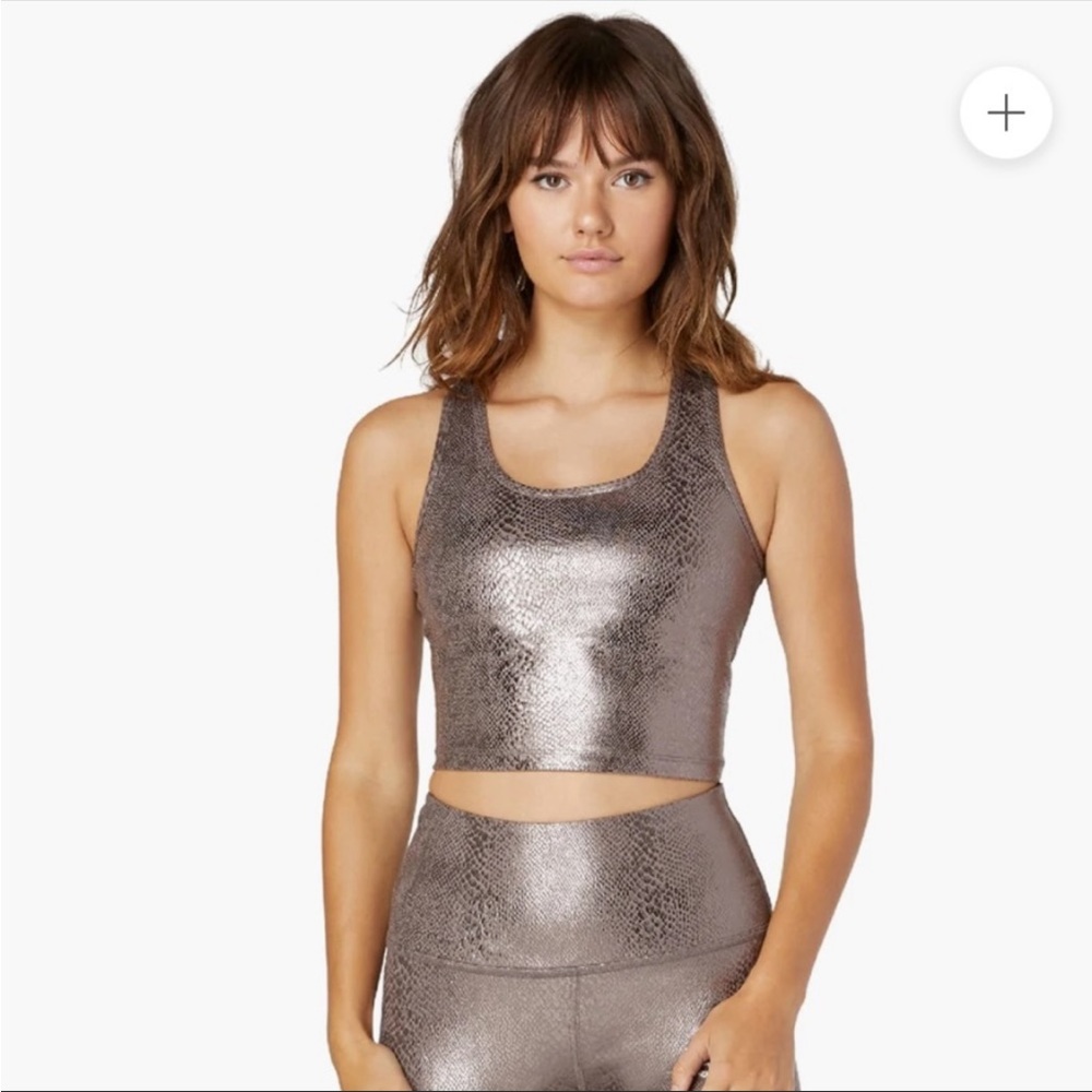 BEYOND YOGA viper first class cropped tank